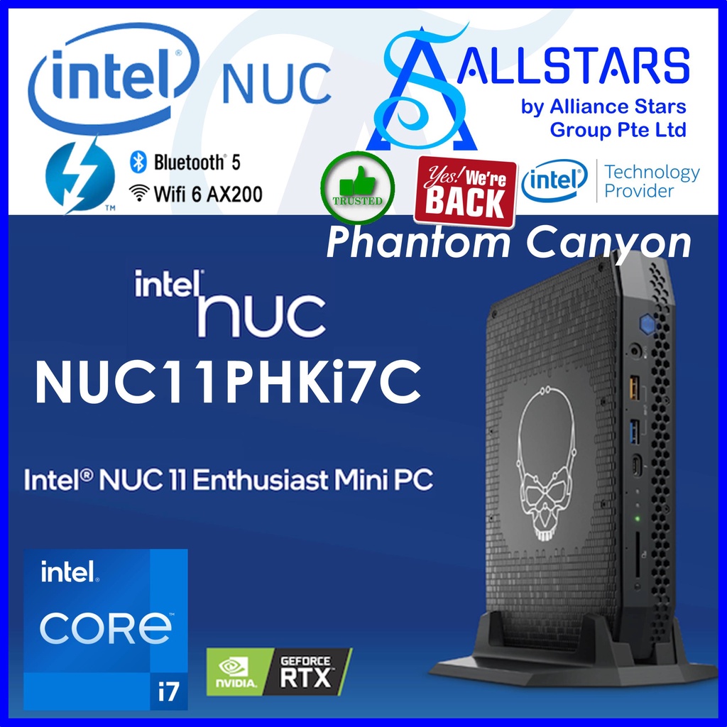 Intel Phantom Canyon NUC11PH / NUC11PHK / NUC11PHKi7C Barebone Mini PC ...