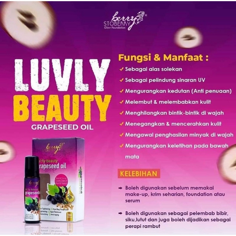 Grape Seed Oil Luvly Beauty Shopee Singapore