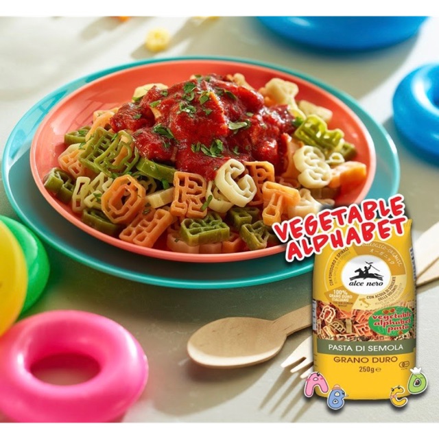 Kids Organic Pasta Alphabet Vehicle Shape 250g Shopee Singapore