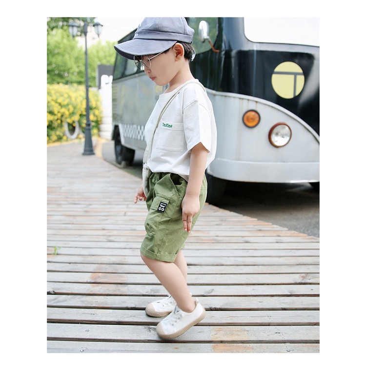 Boy Short Pants Kids Casual Seluar Pendek Budak Lelaki Cotton Slacks Linen Style Sport Korean Casual Pants