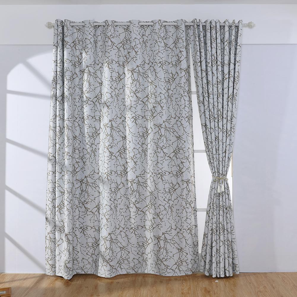 Branch Printed Home Blackout Curtains Bedroom Windows Decor