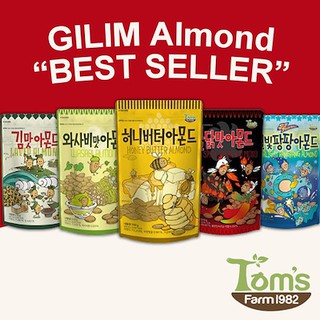 GILIM Tom's Almond Bestseller Series Honey Butter, Wasabi