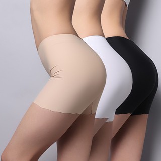 Image of Women Soft Elastic Safety Under Short Pants Safety Shorts Ice Silk Panties