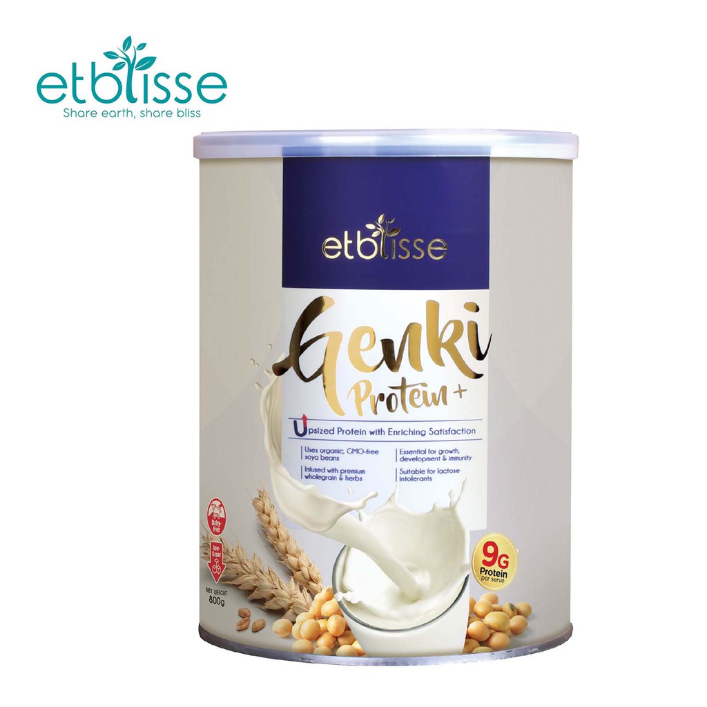 Etblisse Genki Protein+ 800g [Upsized Protein/ High Protein/ Calcium/ Muscle/ Growth/ Enriching Satisfaction]