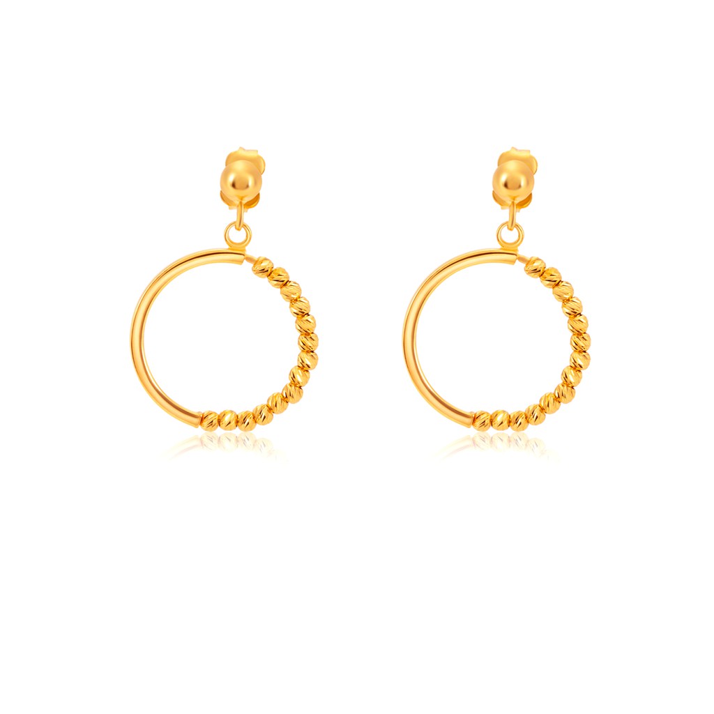 Sk Jewellery Sk 916 Lola Gold Earrings Shopee Singapore