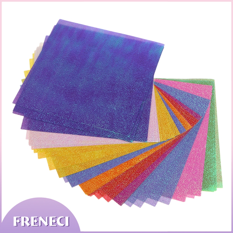 50 Pieces Glitter Handmade Origami Papers Shiny Decorative Craft Papers