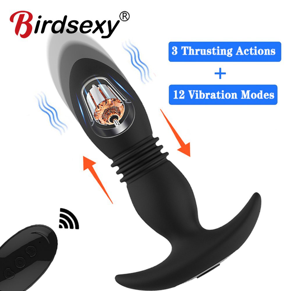 Anal Vibrator Telescopic Vibrator Male Prostate Massager Wireless
