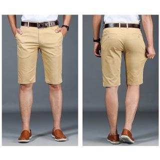 Men Casual Shorts Navy Blue Purple Khaki Work Business Formal Short Pants Gift For Daddy Shopee Singapore