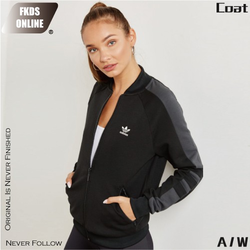 womens adidas jacket with logo on back