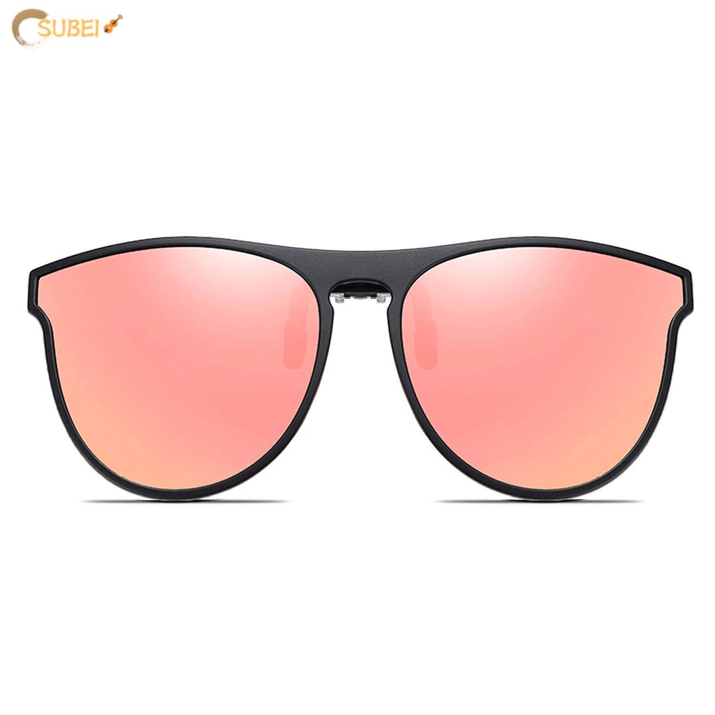 Polarized Clip On Sunglasses for Prescription Glasses Anti-glare UV Protection Flip-up Clip on Sun Glasses 