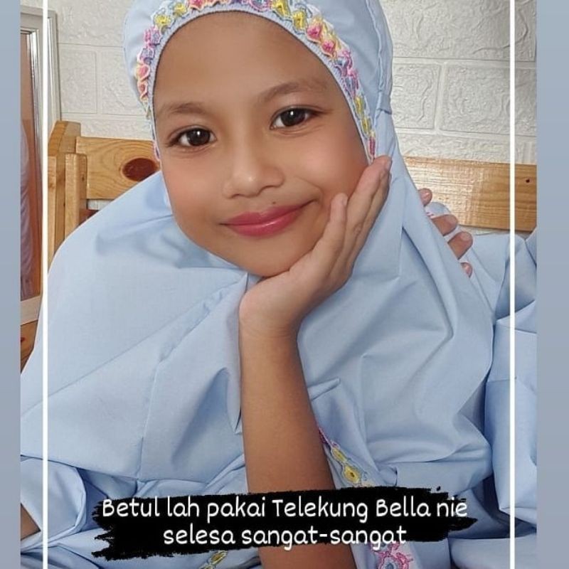 Shop Malaysia Hot Sales Telekung Cotton Bella Multicolour Lace Mother And Child Sedondon Shopee Singapore
