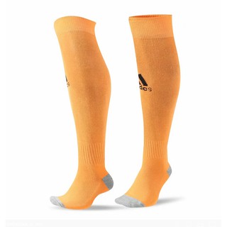 orange adidas football socks