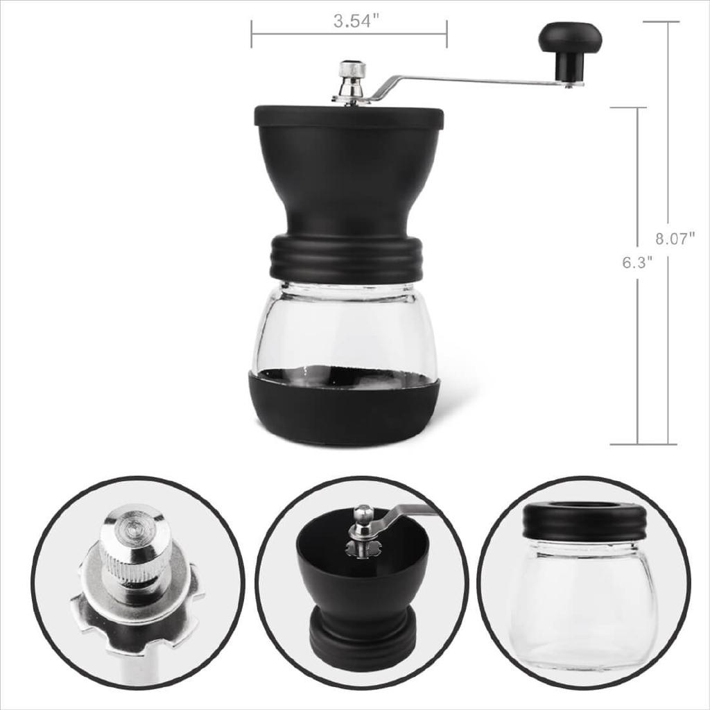 Manual Coffee Grinder Cafe Ceramic Core Portable Durable Coffee Bean