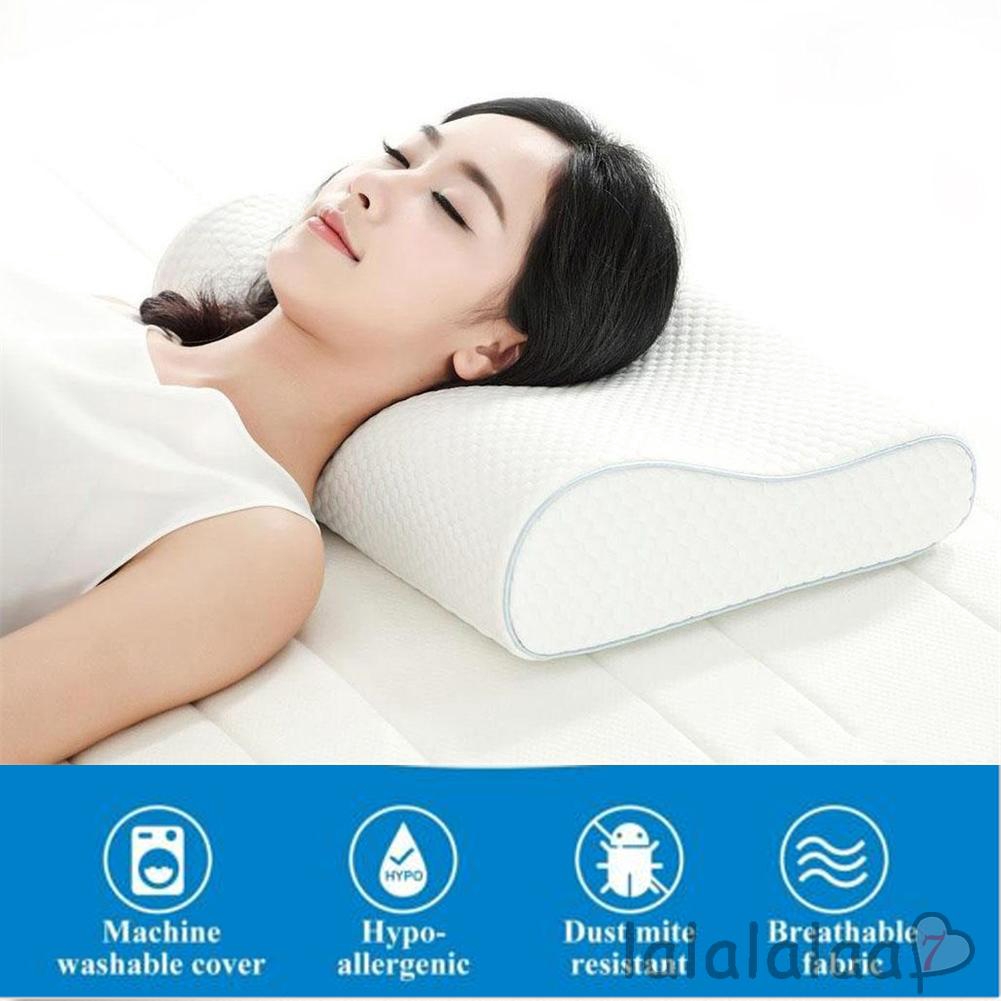 Butterfly Memory Foam Pillow With Velvet Pillowcase Slow
