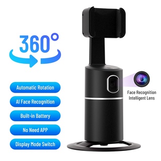 360 Auto Rotation Mobile Phone Holder Smart AI tracking Tripod Live Vlog Cradle Head Selfie IP Android Stand Portable