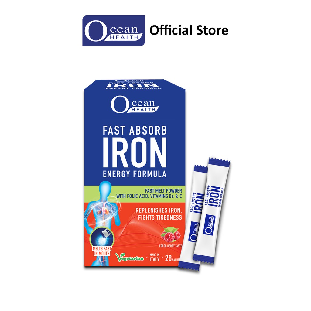 Fast Absorb Iron Energy Formula (28s) Ocean Health Shopee Singapore