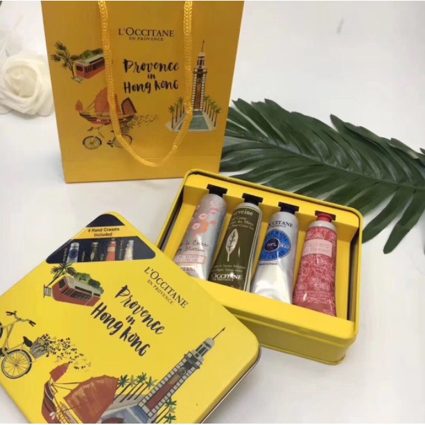 L'occitane hand cream iron box set 30ml*4 Christmas