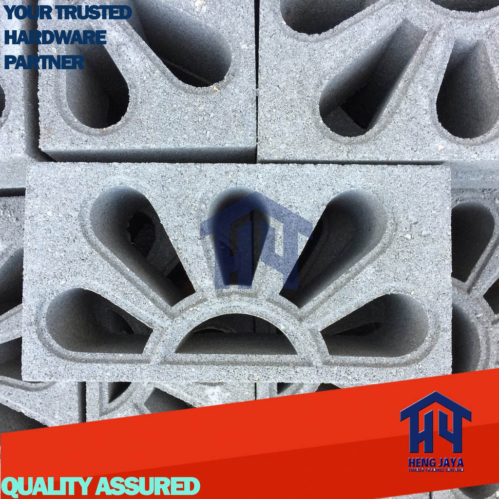 Ventilation Bricks Sunflower Sqbm 5 W X 6 H X 12 L Batu Bunga Putih Sqbm Shopee Singapore