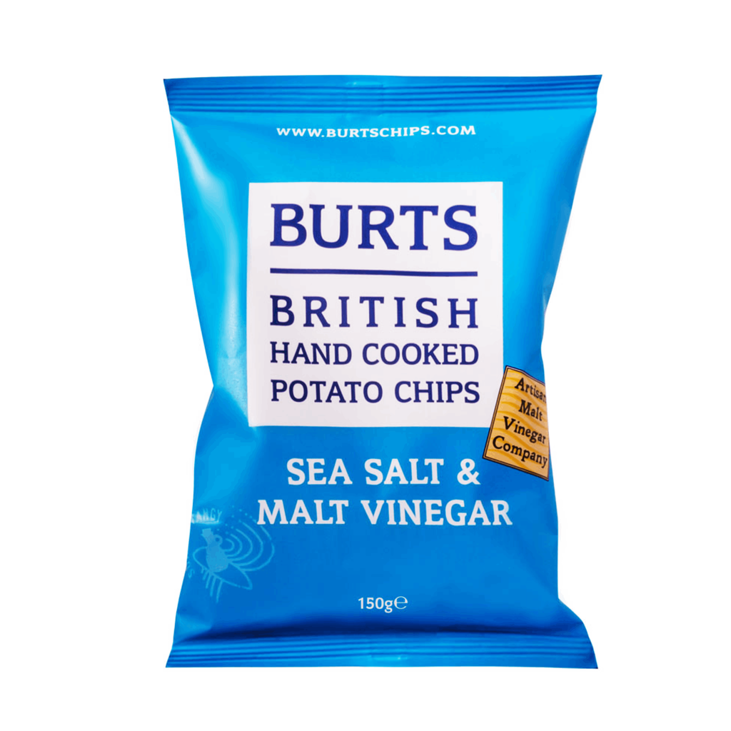 BURTS Sea Salt & Malt Vinegar Potato Chips 150g Shopee Singapore