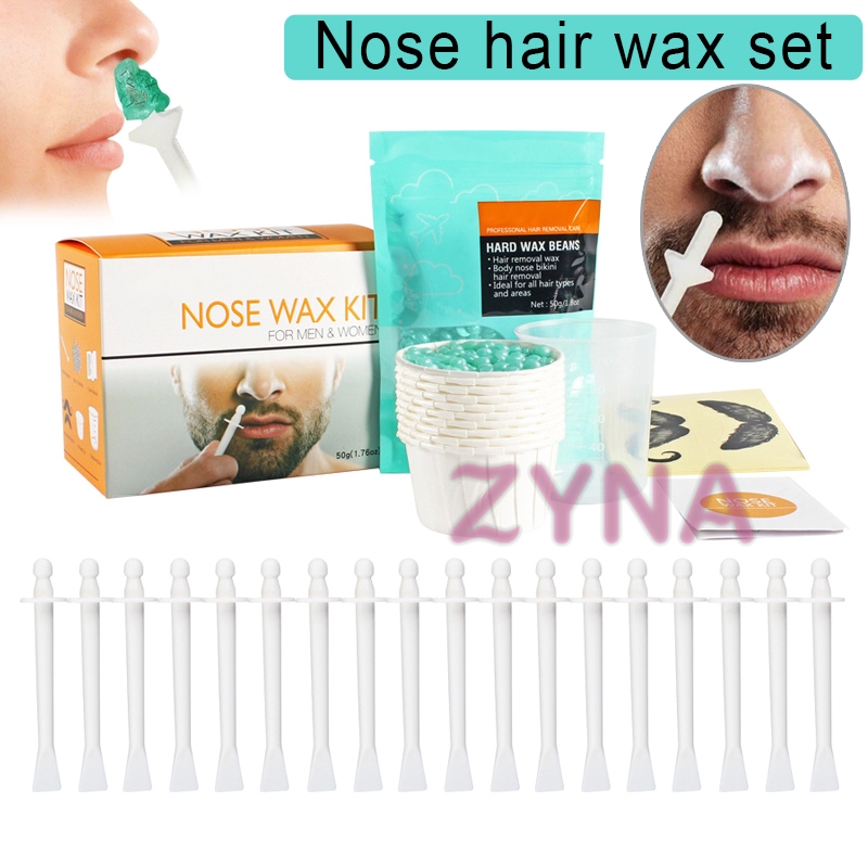 Ready Stock Nose Wax Kit for Men Women Nose Hair Removal Wax Kit with