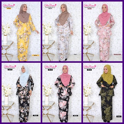 KURUNG KEDAH Dhia Cotton XS-4XL [VE Bunga Eksklusif Pt. 9] (Kurung ...