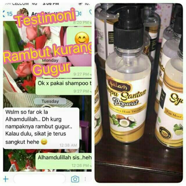 Santan Nurse Shampoo Qalam Shopee Singapore