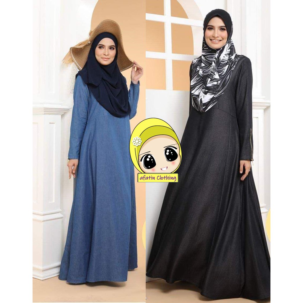 jubah denim