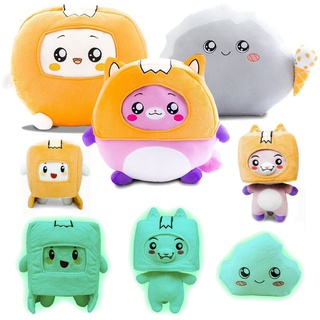 Luminous Fat Lankybox Boxy Foxy Rocky Stuffed Toys Removable Robot Soft ...