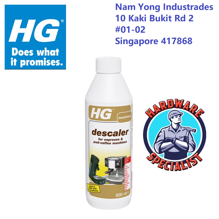 HG Descaler For Coffee Machine / Steam Cleaner 500ml Shopee Singapore