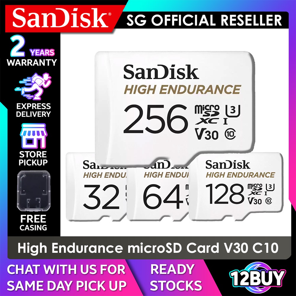 SanDisk High Endurance microSD card Adapter Security Dash Car Camera