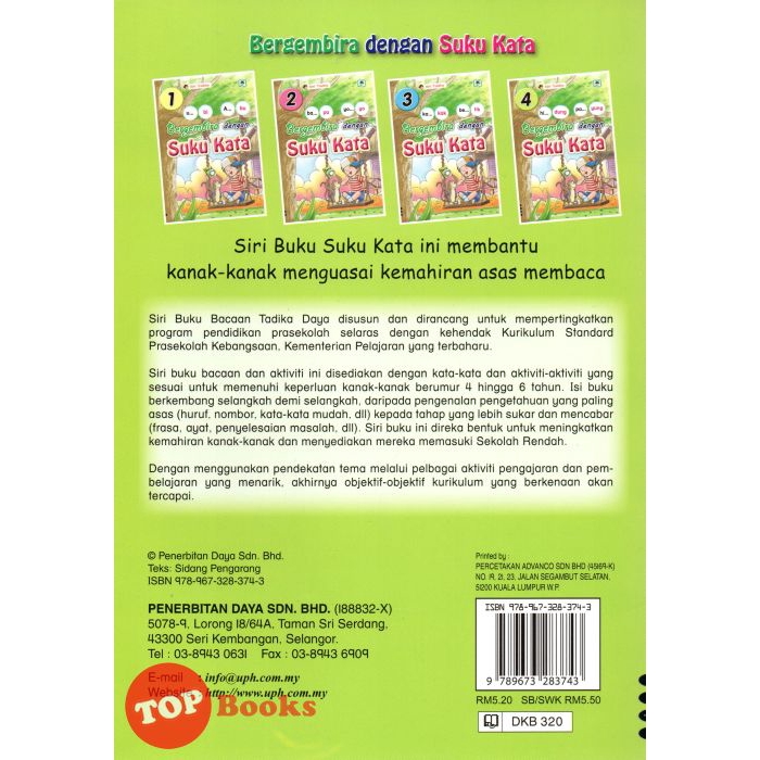 Topbooks Power Kids Siri Tadika Bermbira With A Book 4 Shopee Singapore