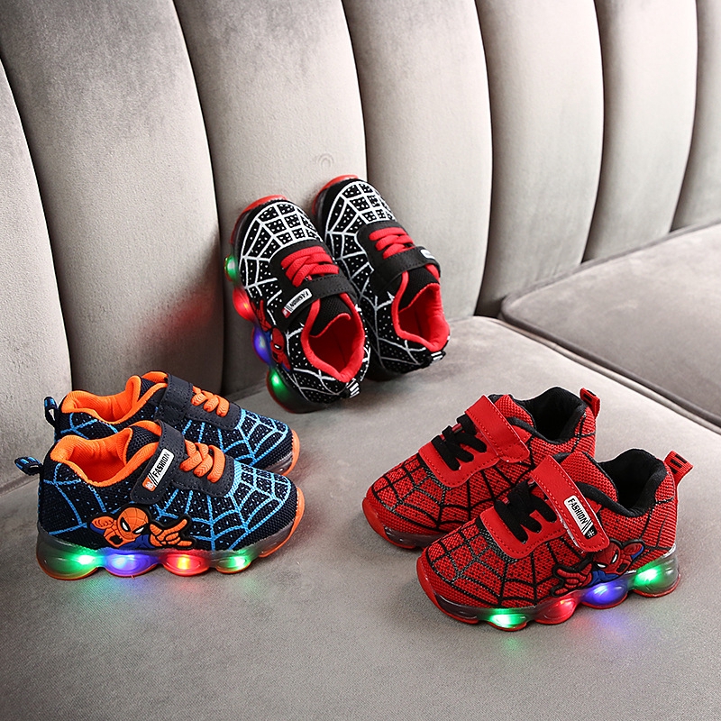 spiderman led shoes