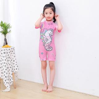 Kids Swimsuit Swimwear Swimming Suit Unicorn  Princess Baju  