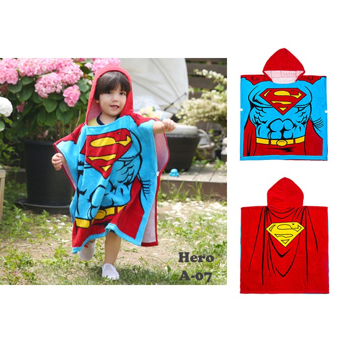 superman hooded towel