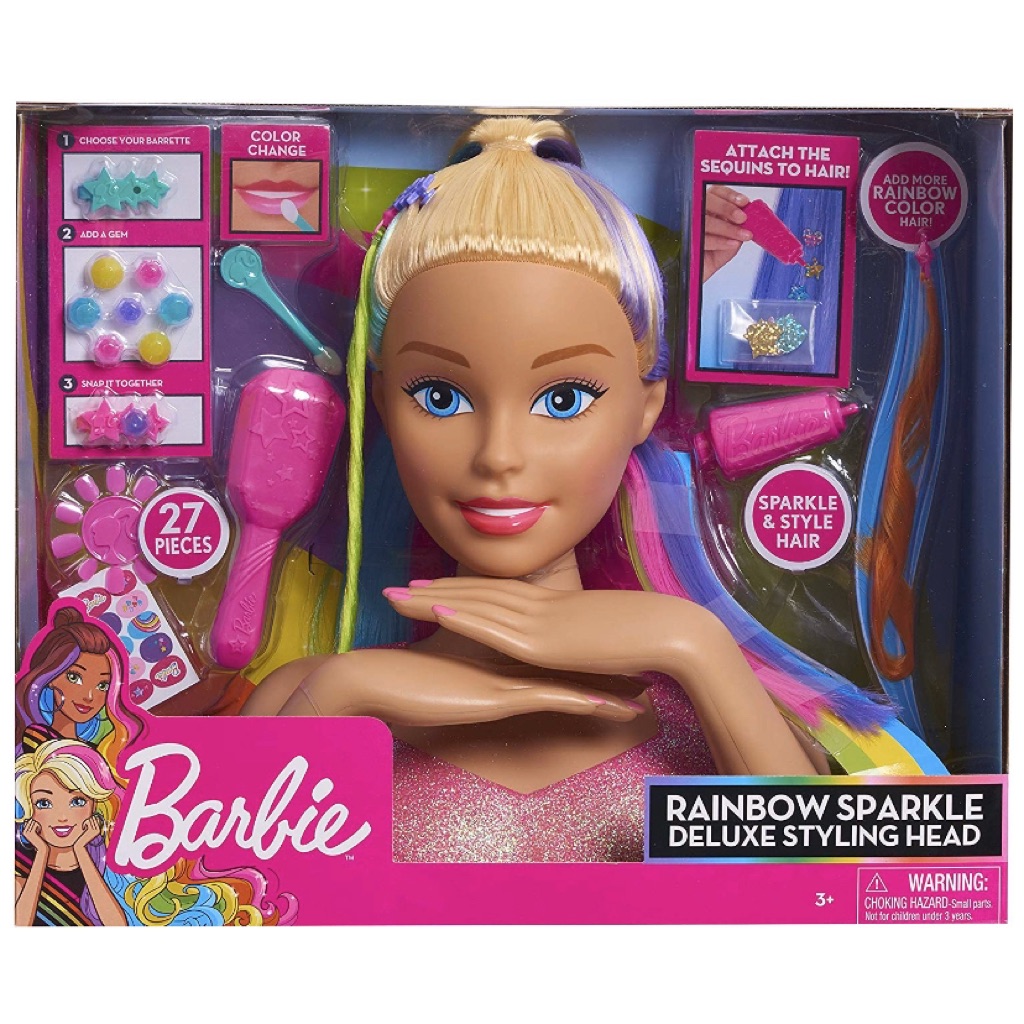 barbie hair styling head