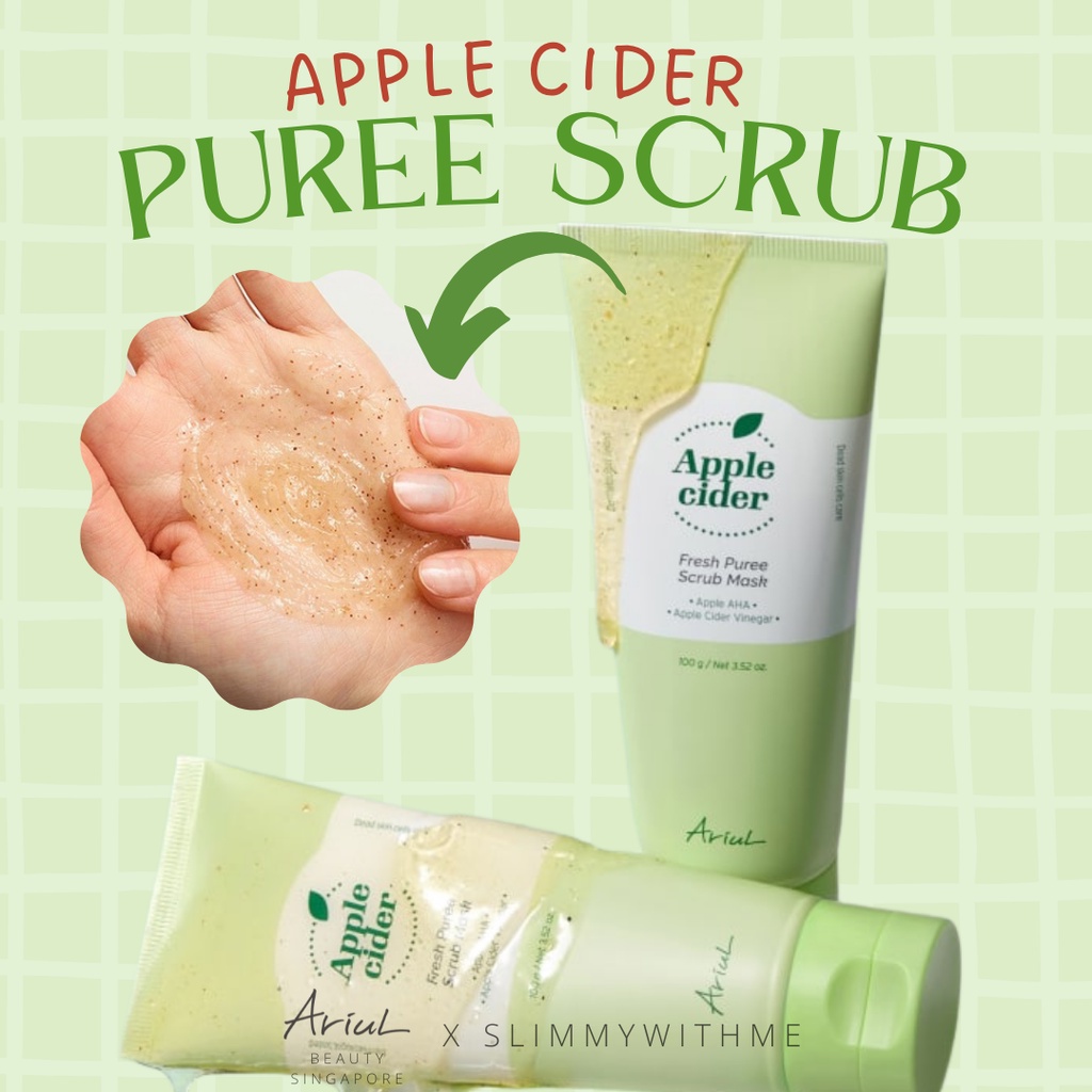 [SG SELLER] Ariul Apple Cider Puree Scrub Exfoliating Scrub Shopee