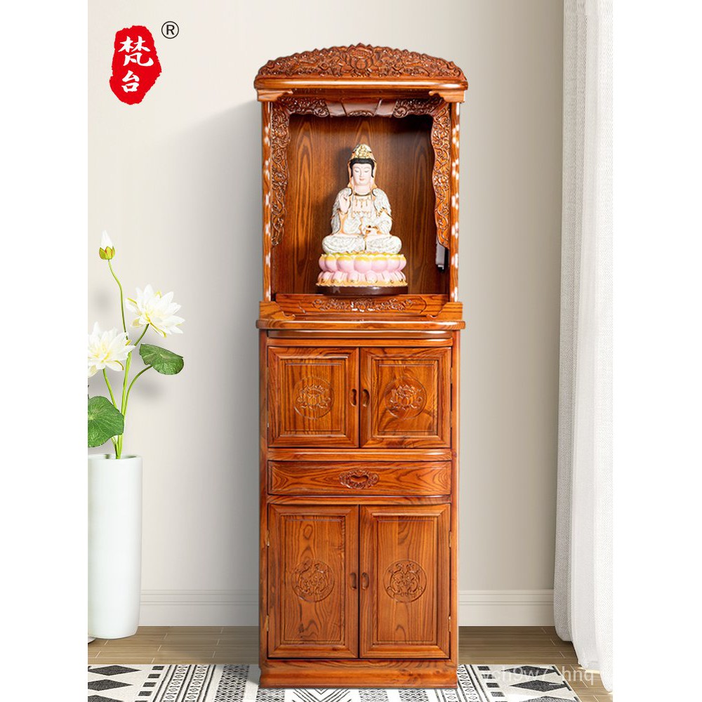 Buddha Cabinet 实木佛龛立柜家用现代神台佛柜仙家财神客厅神楼佛龛供台神龛佛台 Shopee Singapore