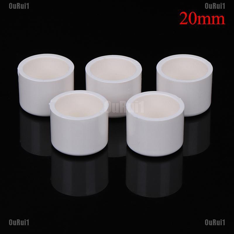 GE 5 Pcs 20mm water pipe fittings pvc slip end caps covers white US