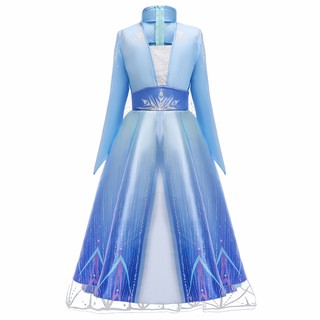 Girls Dress Cartoon Cosplay Frozen 2 Princess Dresses Elsa Dresses Anna Costume Baby Children Clothes Kids Clothing Shopee Singapore