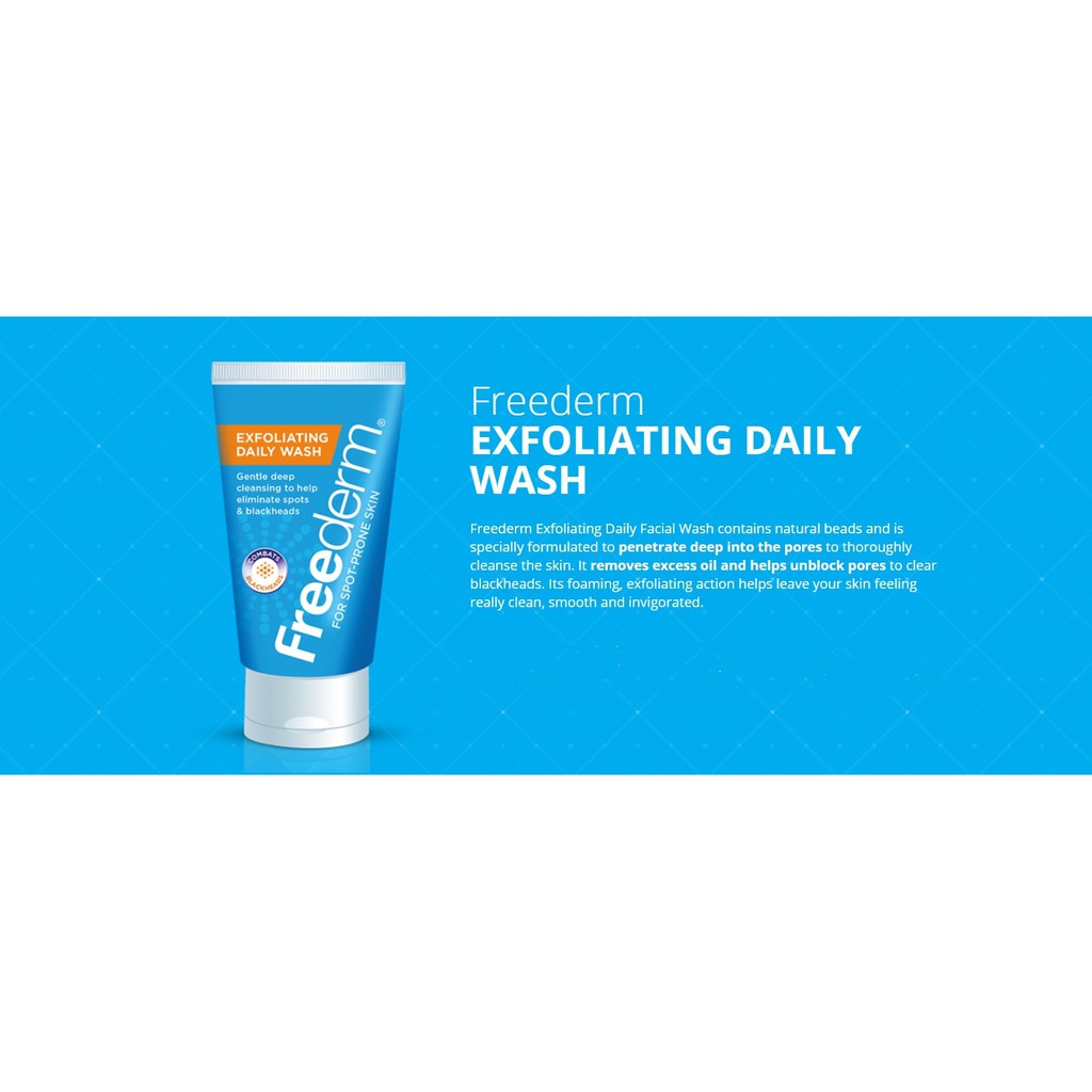 freederm exfoliating face wash