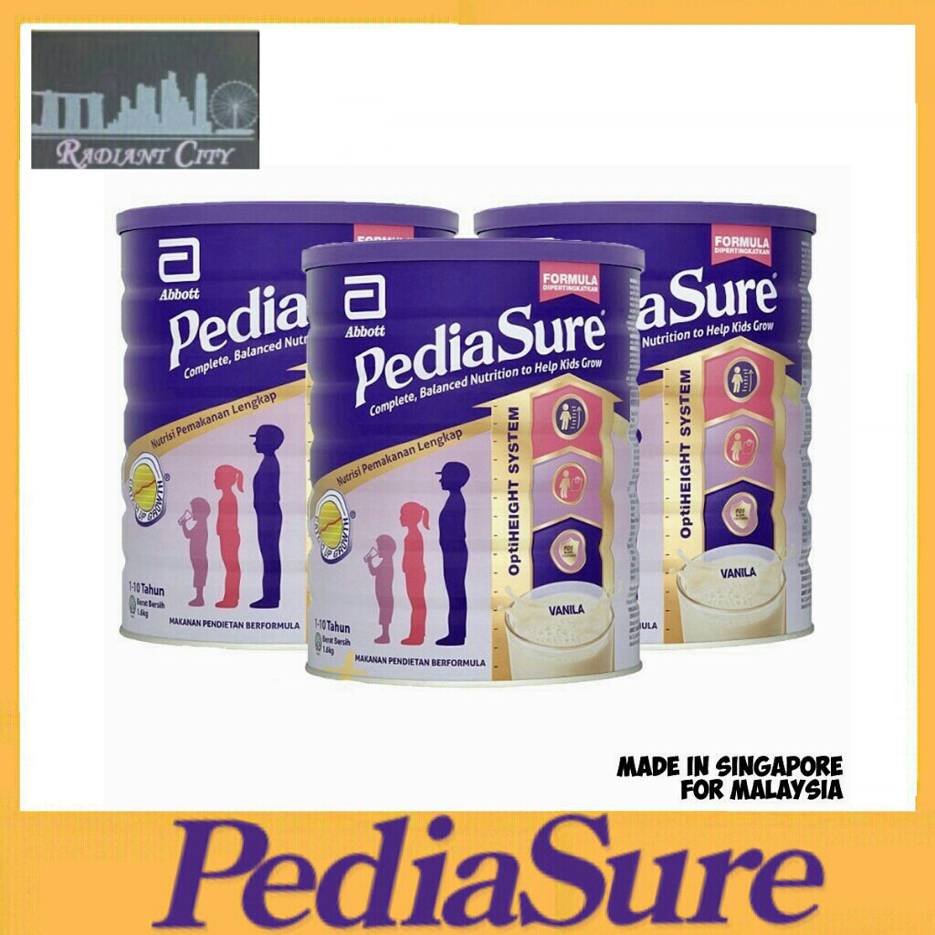 PEDIASURE Complete Nutrition Milk Powder 1.6KG Vanilla Shopee Singapore
