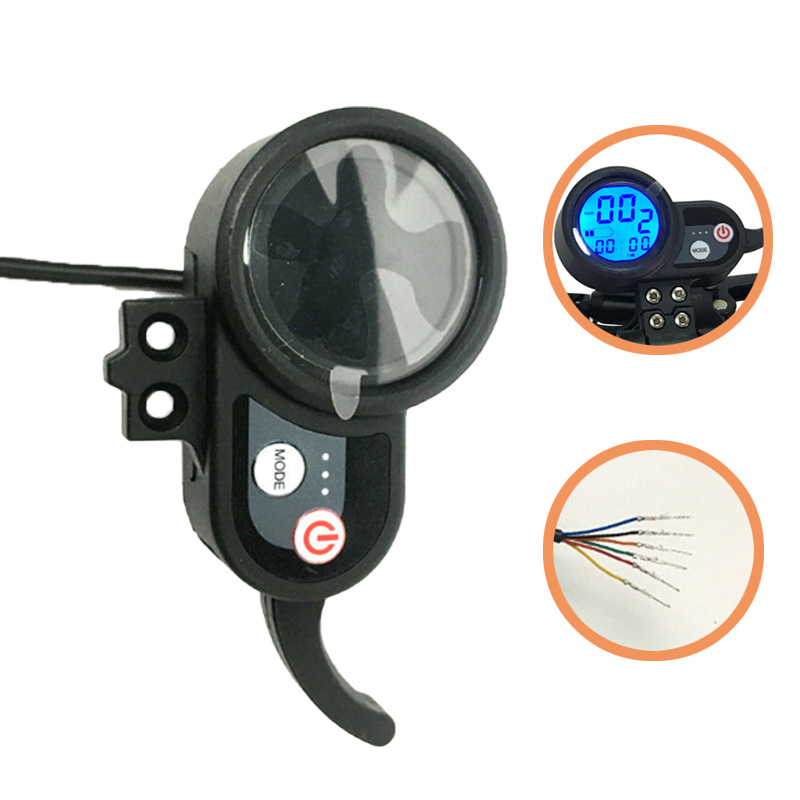 36V/48V/52V/60V Electric Scooter LCD Screen with Accelerator For DualMoto Hot 
