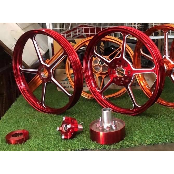 Yamaha Y15zr Y15 Honda Rs150 Lc135 4s 5s Fg505 K7 K7rd Forged Sport Rim Set Front 160 Rear 185 Shopee Singapore