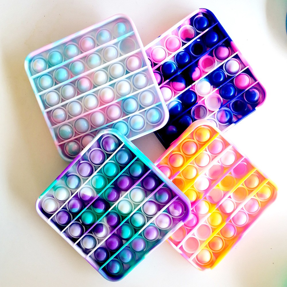 Popit Pop It Toys Colorful Tie Dye Pop 