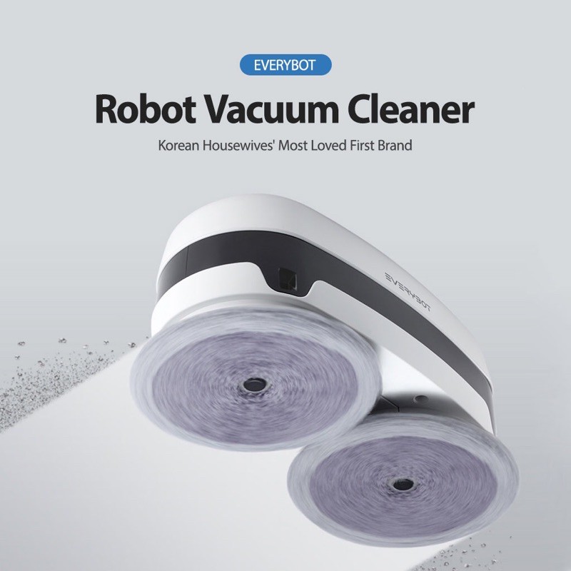 Made In Korea Everybot Edge Robot Wet Mop Cleaner Powerful Cleaning Smart Sensor Shopee Singapore