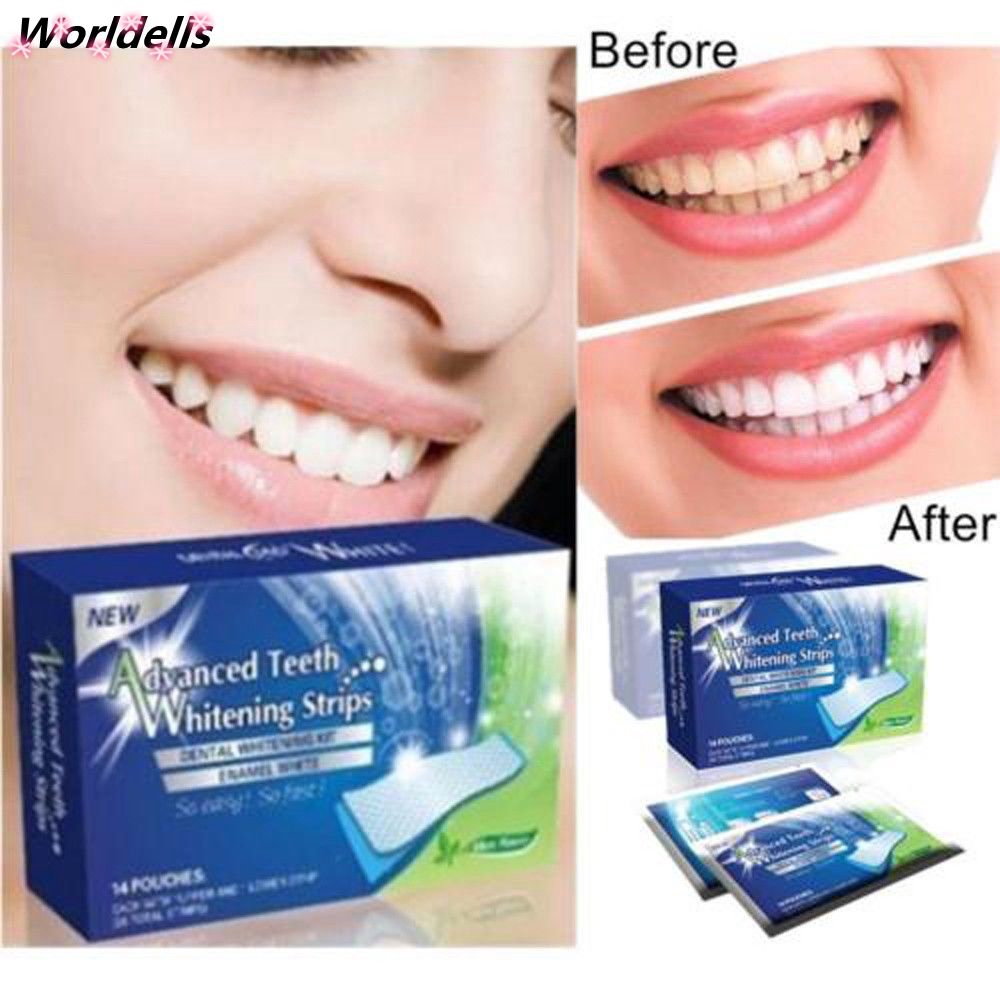 28PCS White Effects Dental Whitestrips Advanced Teeth Whitening Strips ...