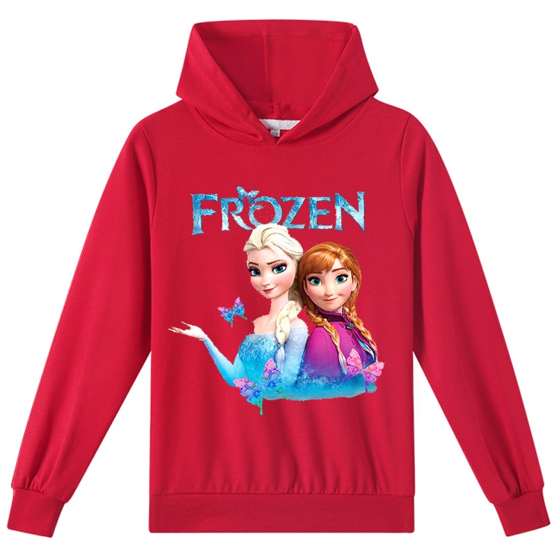 Frozen Children's Hoodie Baby Cartoon Jacket Korean Girls Sweet Multicolor Top