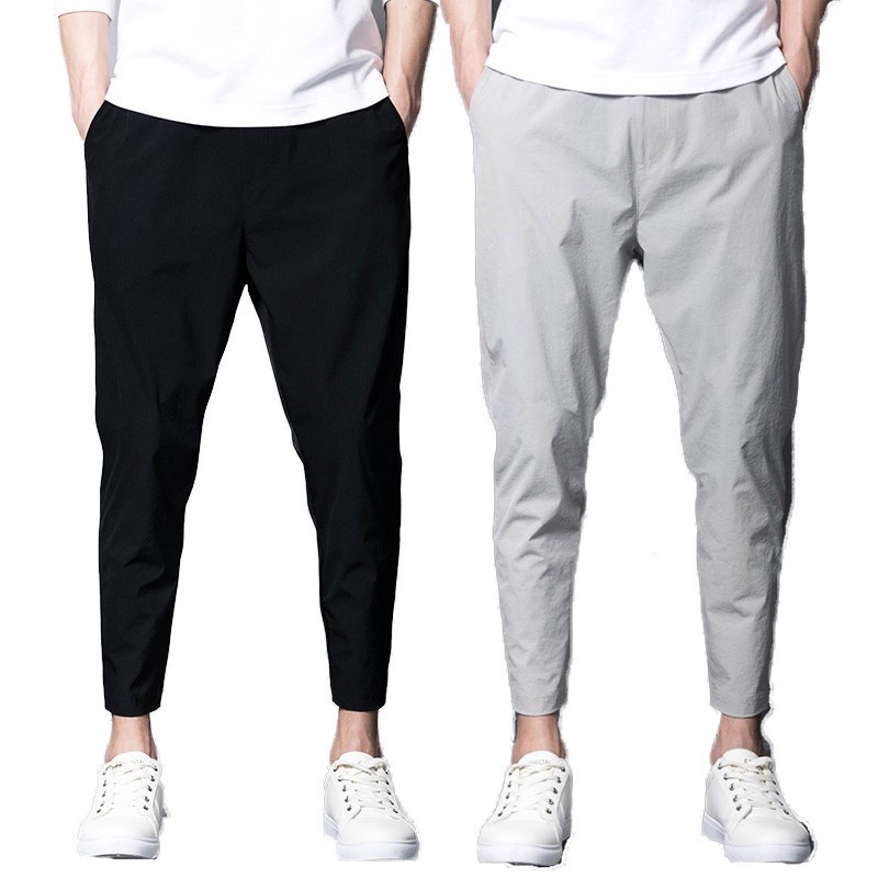 Men's casual pants, men's trousers, summer thin pants, fitness ...