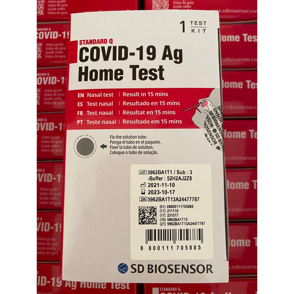 SD Biosensor Standard Q COVID19 Ag Home Test ART Test Covid Test Kit