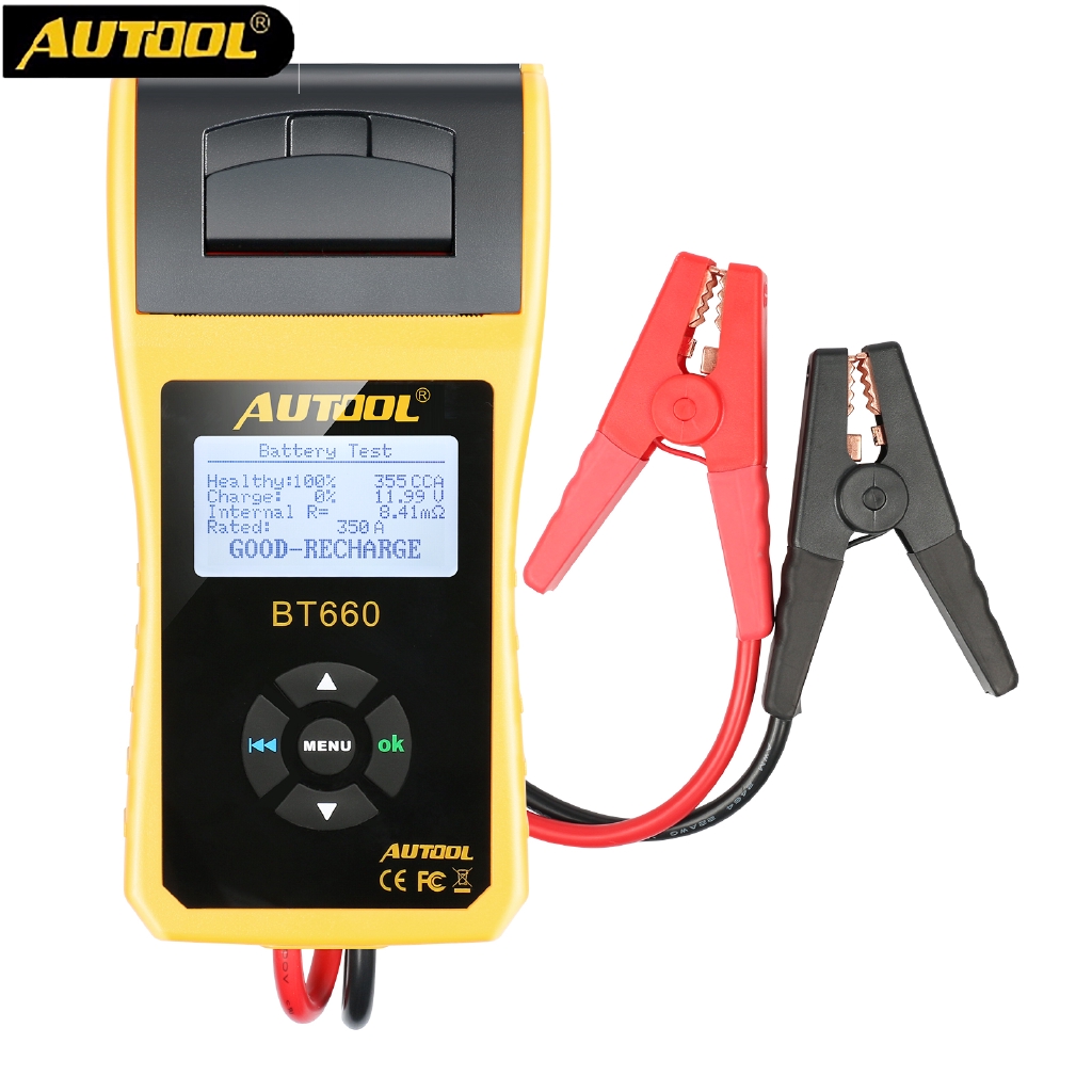 【AUTOOL BT660 Car Battery Tester】12V Car Battery Tester(With Printing ...